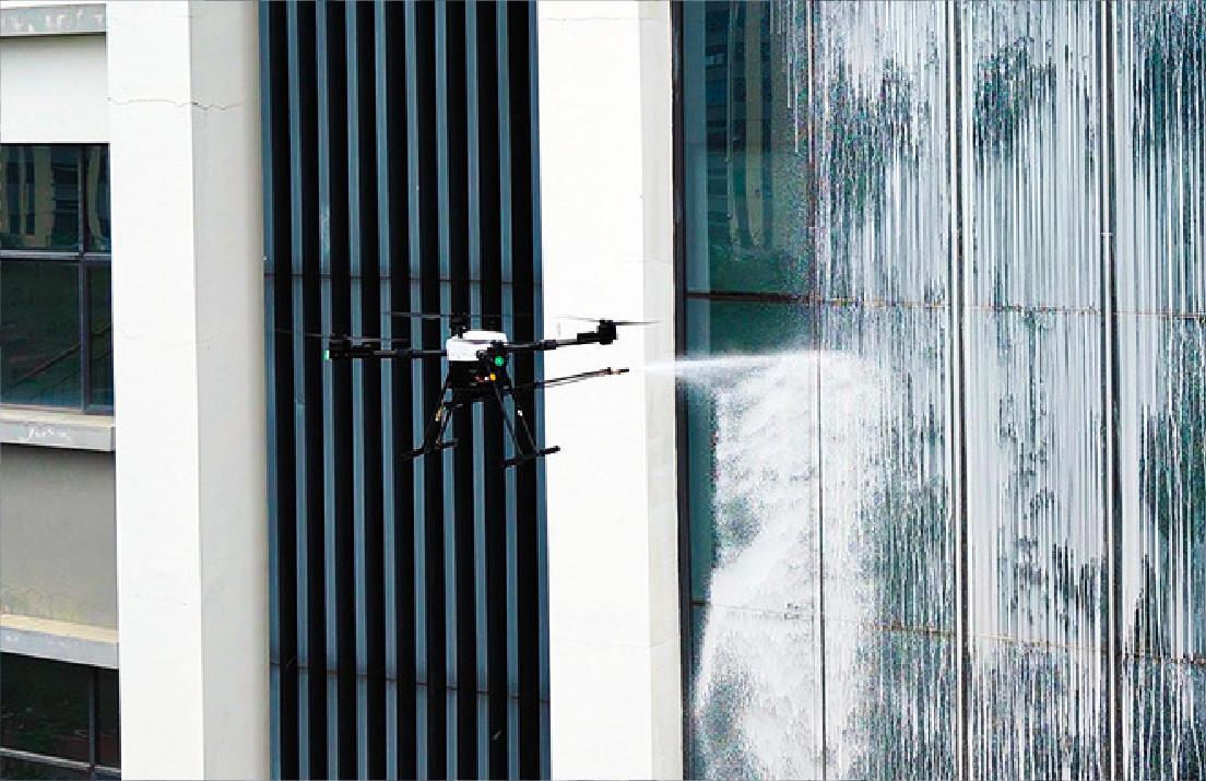 Mixed facade HoverWash field deployment