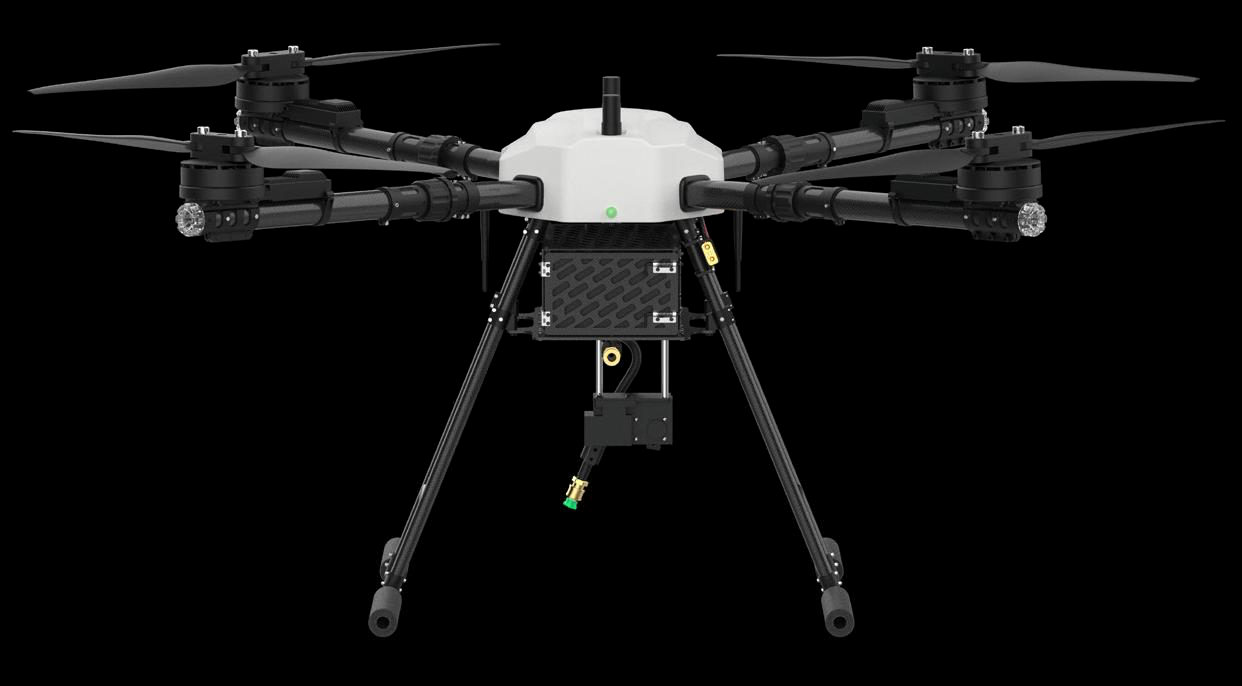 HoverWash drone oscillating spray head