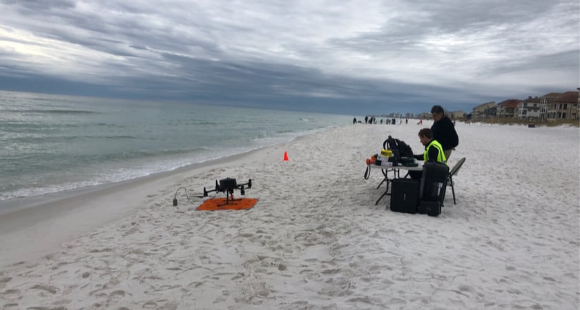 Coastal bathymetric drone survey in Florida