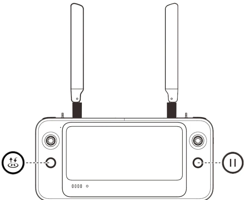 Take-off/Return-to-Home Button and Pause Button
