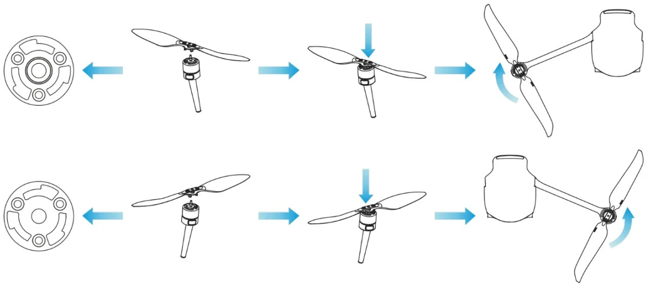 Install the Propellers